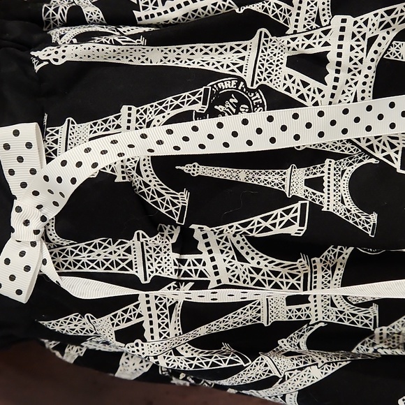 HANDMADE GIRLS 2PC TOP & SKIRT EIFFEL TOWER PRINT SIZE 4T. - Picture 4 of 7